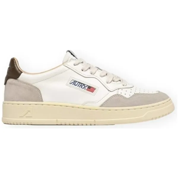 Autry Lage Sneakers Autry Medalist Low Suede M - White/Teak — vergelijk prijzen bij 1 winkel