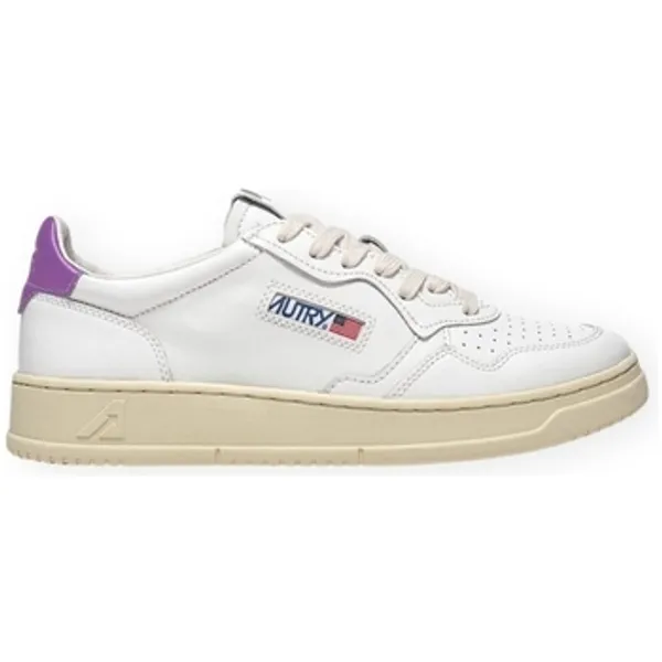 Autry Lage Sneakers Autry Medalist Low Leather W - White/Dewberry — vergelijk prijzen bij 1 winkel