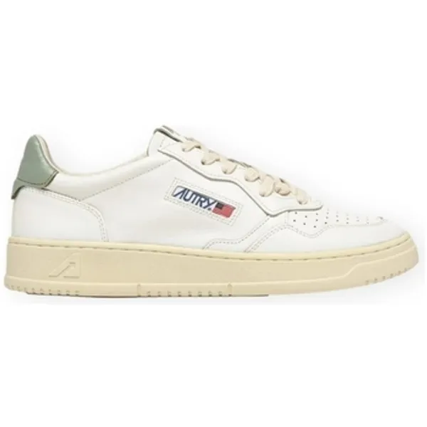Autry Lage Sneakers Autry Medalist Low Leather W - White/Seagreen — vergelijk prijzen bij 1 winkel