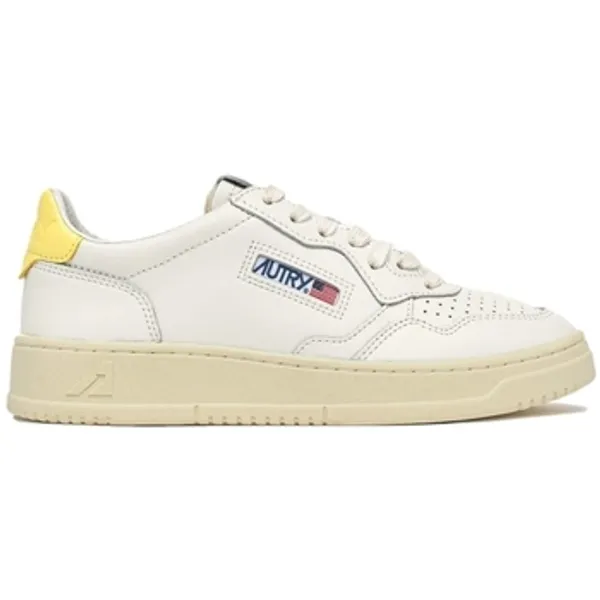 Autry Lage Sneakers Autry Medalist Low Leather W - White/Lemon Meringue — vergelijk prijzen bij 1 winkel