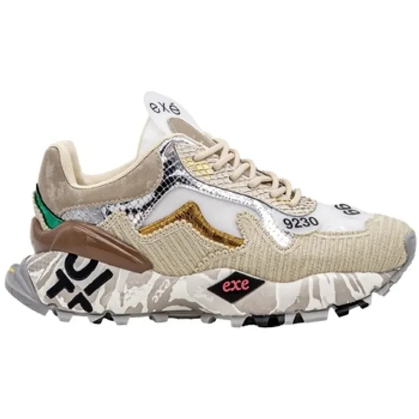Exé Shoes Lage Sneakers Exé Shoes EXÉ Sneakers 134-28 - Beige/Silver Lea/Fab — vergelijk prijzen bij 1 winkel