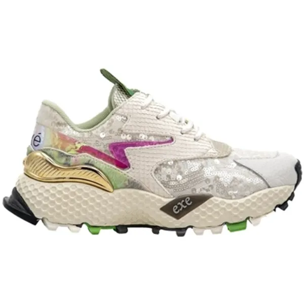 Exé Shoes Lage Sneakers Exé Shoes EXÉ Sneakers 3020-8A - Green Fuxia Lea — vergelijk prijzen bij 1 winkel