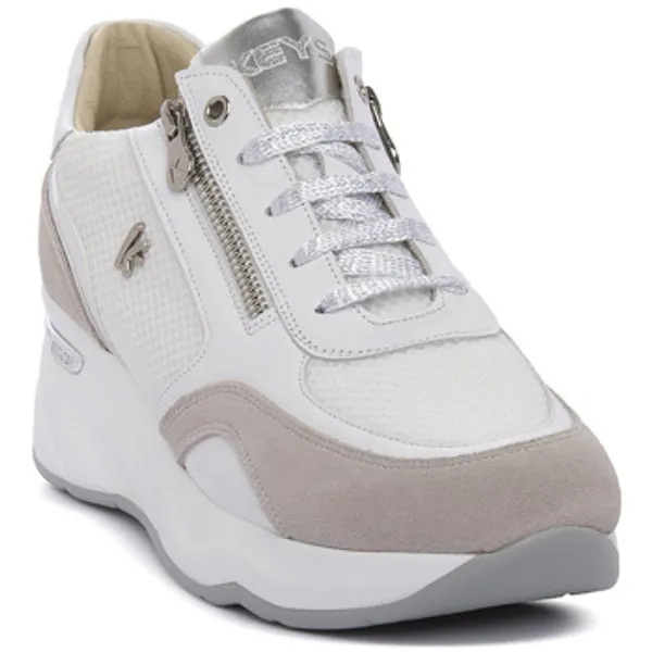 Lage Sneakers Keys WHITE SILVER