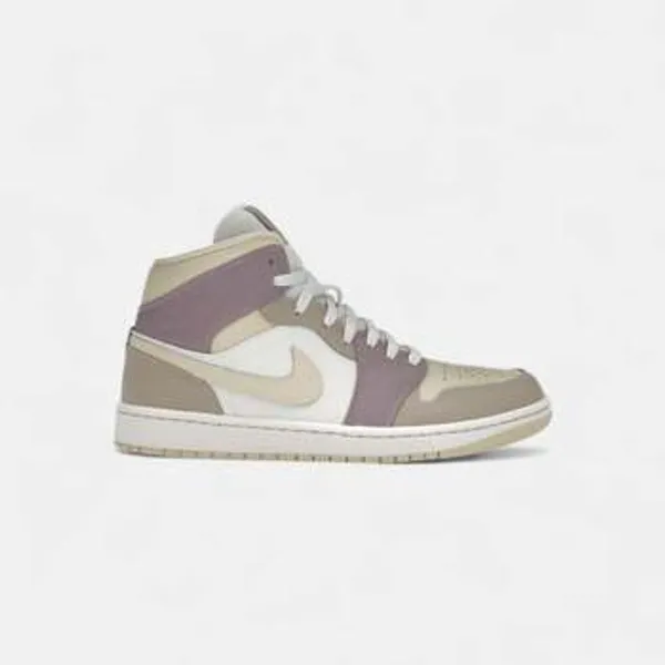 Nike Hoge Sneakers Nike Jordan 1 Mid Light Orewood Brown Taupe Grey (Women's) — vergelijk prijzen bij 1 winkel