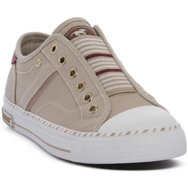 mustang Lage Sneakers Mustang BEIGE — vergelijk prijzen bij 1 winkel