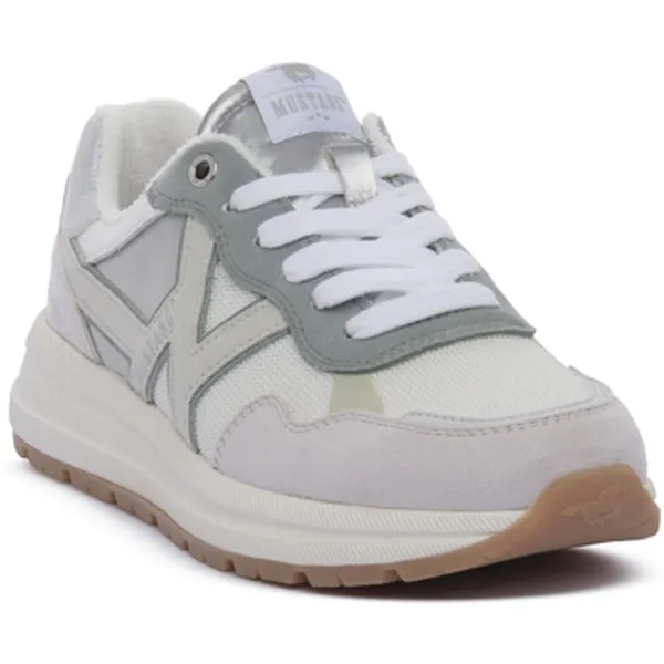mustang Lage Sneakers Wit
