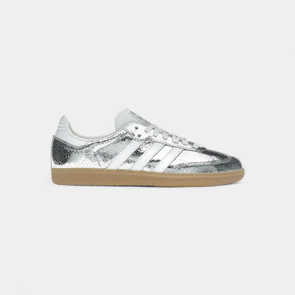 Lage Sneakers adidas Samba OG Silver Metallic Cracked Leather (Women's)