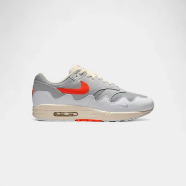 Lage Sneakers Nike Air Max 1 Patta Waves White Hyper Crimson (With Bracelet)