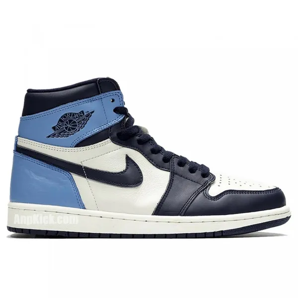 Nike Nike Jordan 1 Retro High Obsidian - Sneaker - Blauw/Wit - Maat 40 - Limited edition — vergelijk prijzen bij 1 winkel