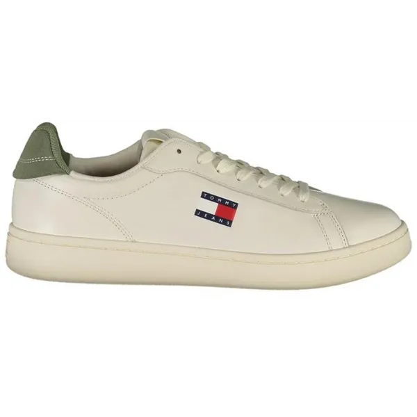 Tommy Hilfiger Tommy Hilfiger Leather Sneakers with Contrasting Details and Removable Footbed — vergelijk prijzen bij 1 winkel