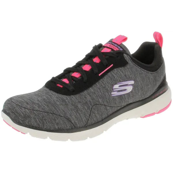 Skechers Skechers Flex Appeal 3.0-Steady Energy Dames Sneakers - Black/Pink — vergelijk prijzen bij 1 winkel