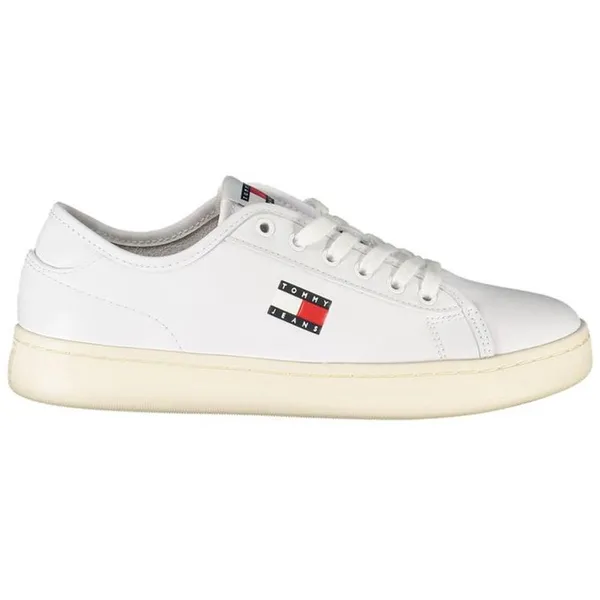 Tommy Hilfiger Tommy Hilfiger Leather Sneakers with Contrasting Details and Removable Footbed Wo — vergelijk prijzen bij 1 winkel