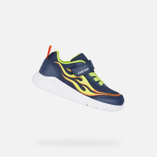 GEOX GEOX SPRINTYE JONGENS Sneakers - MARINEBLAUW/LIMOEN — vergelijk prijzen bij 1 winkel