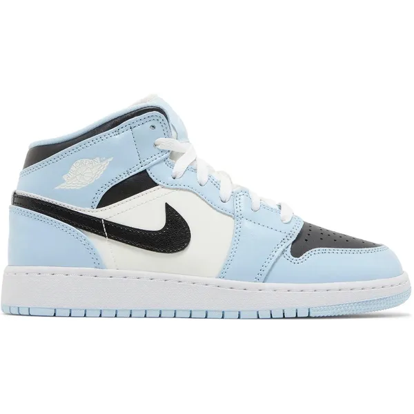 Nike Nike Air Jordan 1 Mid (GS) Ice Blue/Black-Sail-White, 555112-401, — vergelijk prijzen bij 1 winkel
