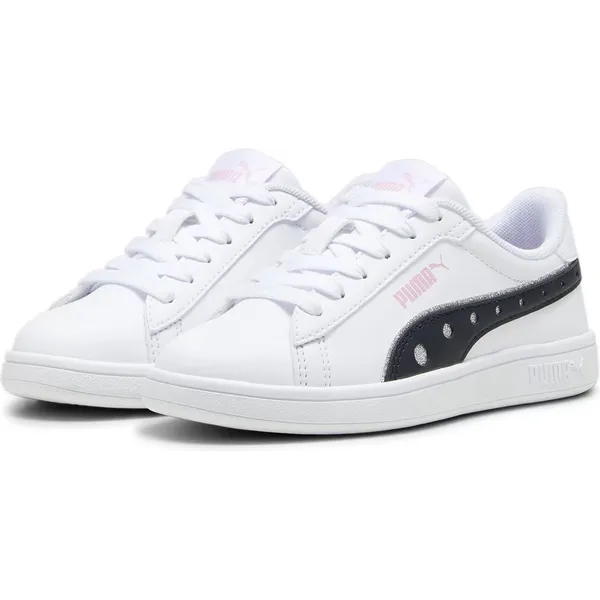 PUMA PUMA Smash 3.0 DanceParty PS kindersneakerschoenen wit-zwart 395607 01 — vergelijk prijzen bij 1 winkel