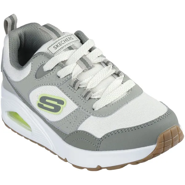 Skechers Uno Olive Synthetic / Sage Textile / Lime Trim