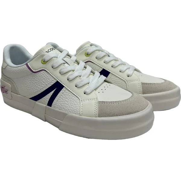 Lacoste Sneakers Wit/Paars/Blauw