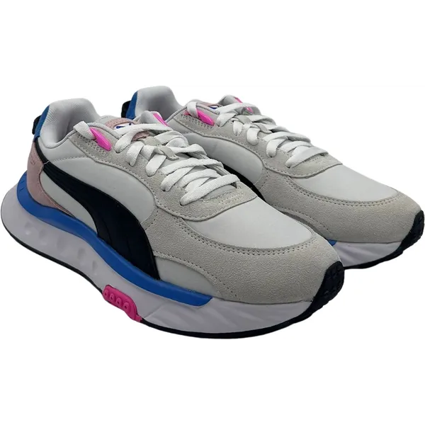 PUMA PUMA Wild Rider Rollin' - Wit/Roze/Blauw/Zwart- Sneakers — vergelijk prijzen bij 1 winkel