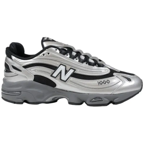 New Balance New Balance Sporty Slip-On Lace-Up Sneakers - Silver — vergelijk prijzen bij 1 winkel