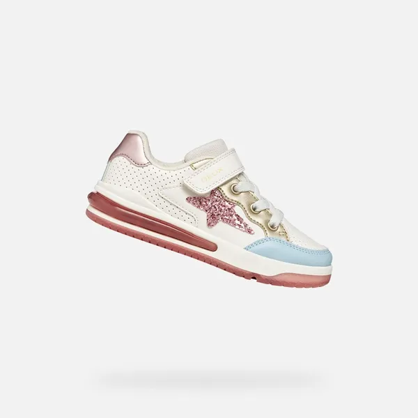 GEOX GEOX SKETLITE MEISJES Sneakers - WIT/LICHTROZE — vergelijk prijzen bij 1 winkel