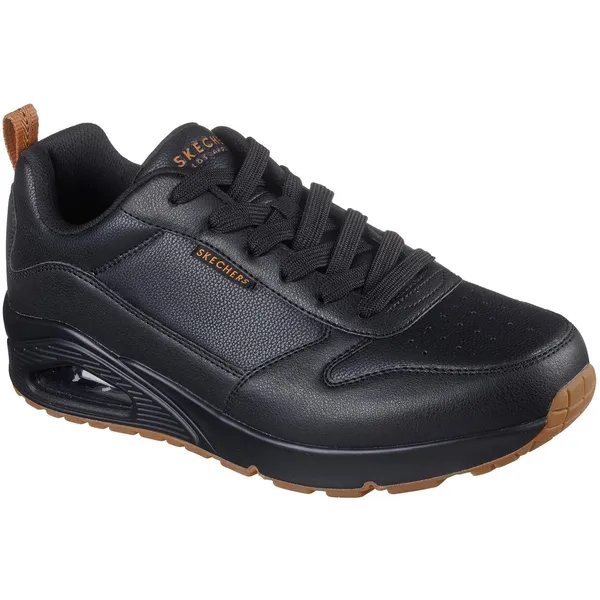 Skechers Skechers Heren Street UNO Alder Sneakers 183012 B Zwart — vergelijk prijzen bij 1 winkel