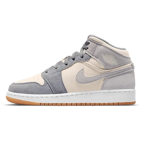 Jordan Air Jordan 1 Mid SE Coconut Milk Particle Grey (GS)