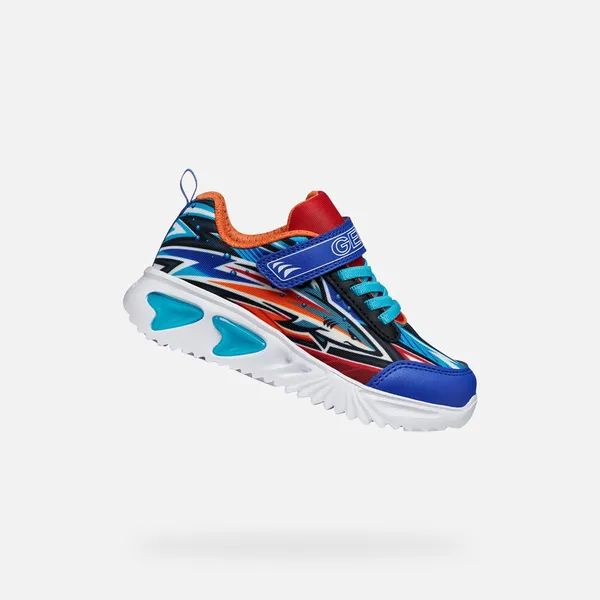 GEOX GEOX ASSISTER JONGENS Sneakers - KONINGSBLAUW/ORANJE — vergelijk prijzen bij 1 winkel