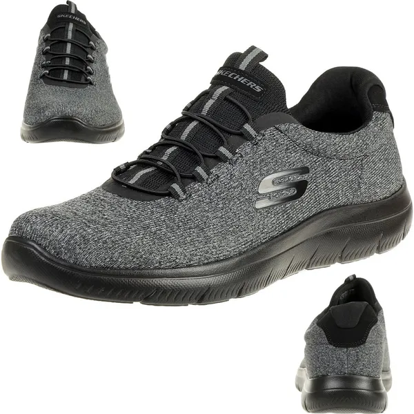 Skechers Skechers Sport Heren SUMMITS FORTON Sneakers WIDE FIT Herenschoenen Zwart — vergelijk prijzen bij 1 winkel