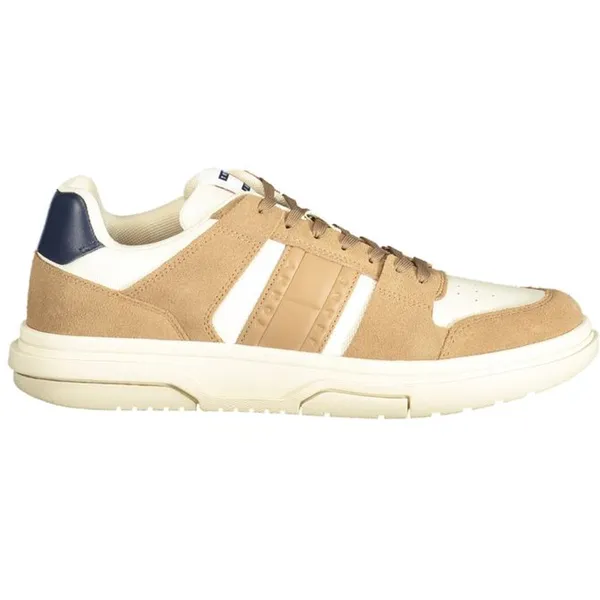 Tommy Hilfiger Tommy Hilfiger Beige Leren Sneakers Voor Mannen — vergelijk prijzen bij 1 winkel