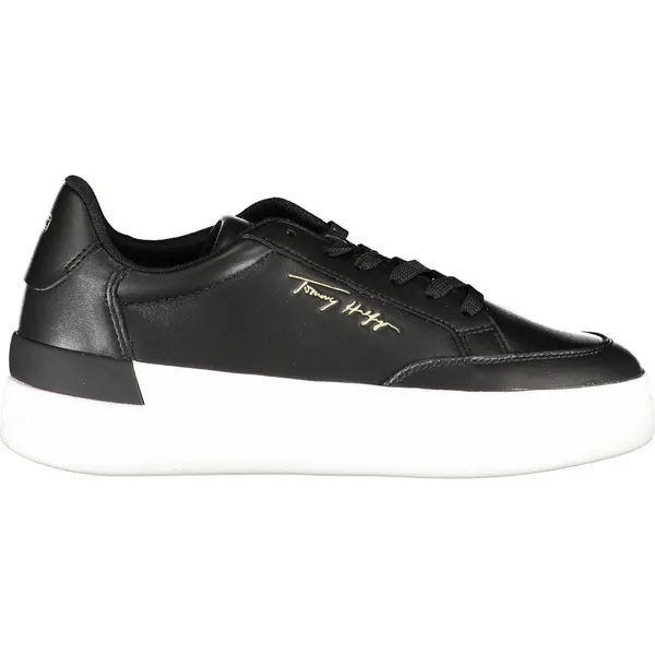 Tommy Hilfiger Dames Signature Leather Sneakers Wit maat 39