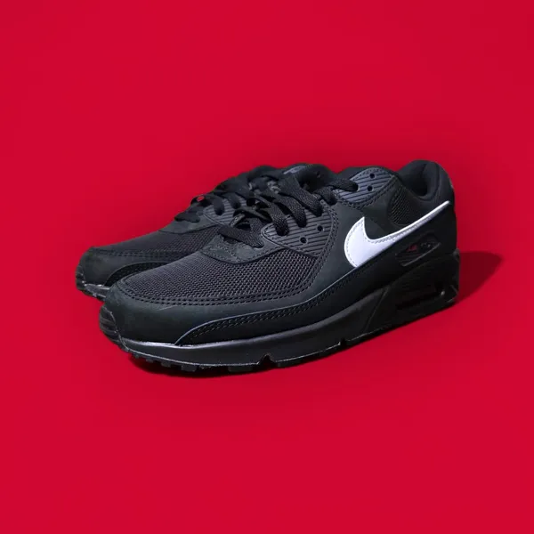 Nike Air Max 90 "Bred" Black White Red maat 45,5 - DOOS ZONDER DEKSEL