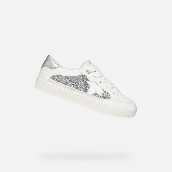 GEOX GEOX GISLI MEISJES Sneakers - WIT/LICHTZILVER — vergelijk prijzen bij 1 winkel