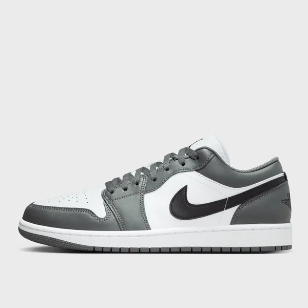 Nike Air Jordan 1 Low - Maat 41 - Grijs / Zwart / Wit - Sneakers Unisex - Doos Zonder Deksel