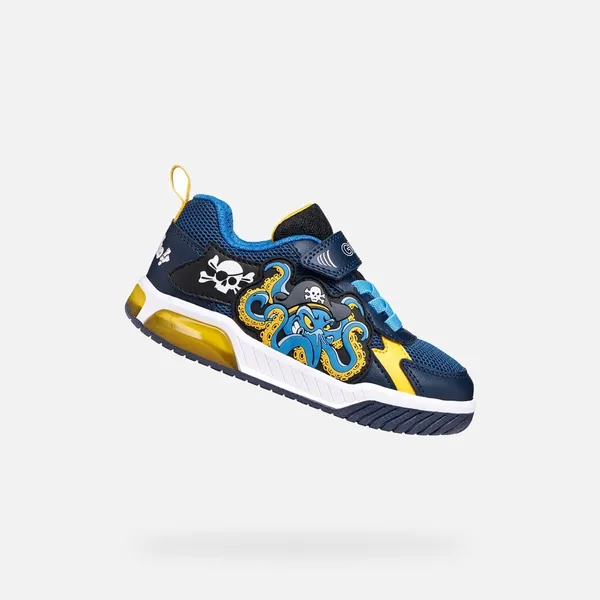 GEOX GEOX INEK JONGENS Sneakers - MARINEBLAUW/GEEL — vergelijk prijzen bij 1 winkel