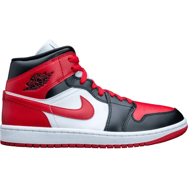 Nike Air Jordan 1 Mid BRED Zwart Rood