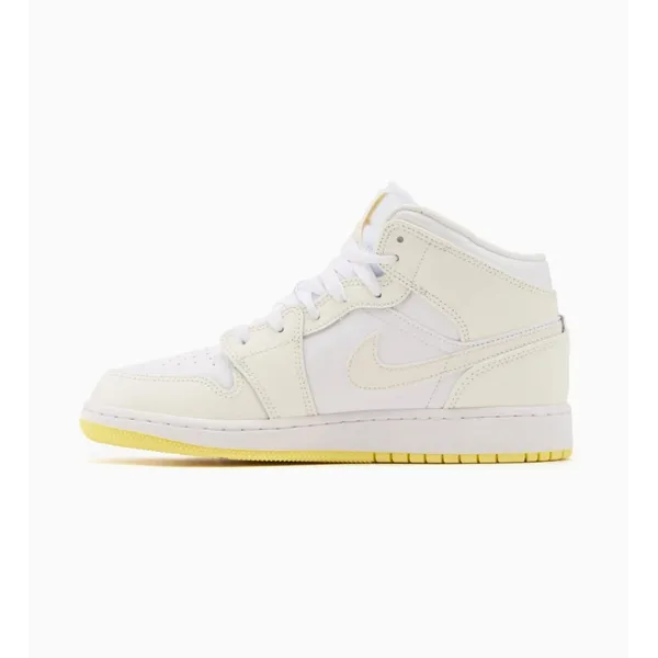 Jordan Jordan 1 Mid Wit/Geel