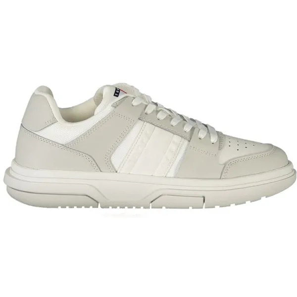 Tommy Hilfiger Witte Leren Sneakers Voor Dames
