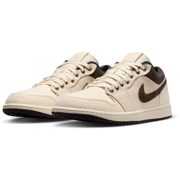 Nike Nike Air Jordan 1 Low Premium - Beige / Baroque Brown - Sneakers Heren — vergelijk prijzen bij 1 winkel
