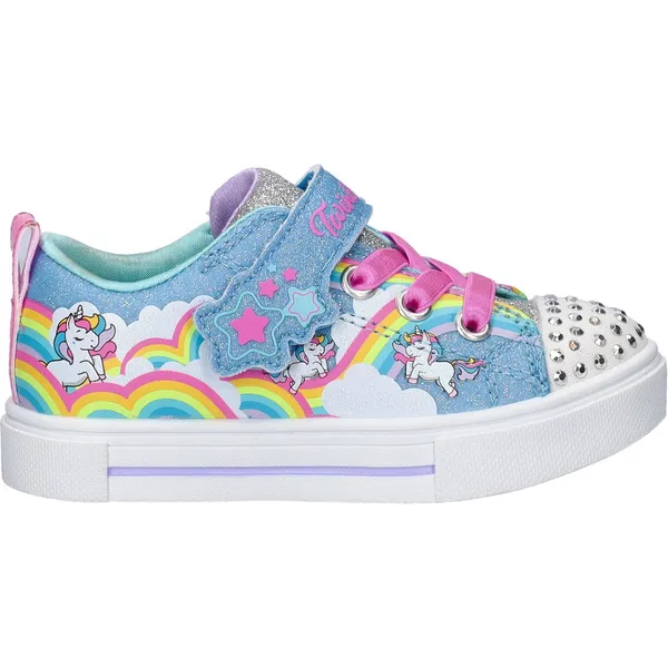 Skechers Skechers Twinkel Toes meisjes sneaker - Blauw multi — vergelijk prijzen bij 1 winkel