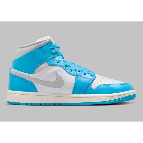 Nike Air Jordan 1 Mid Wit/Grijs/Blauw