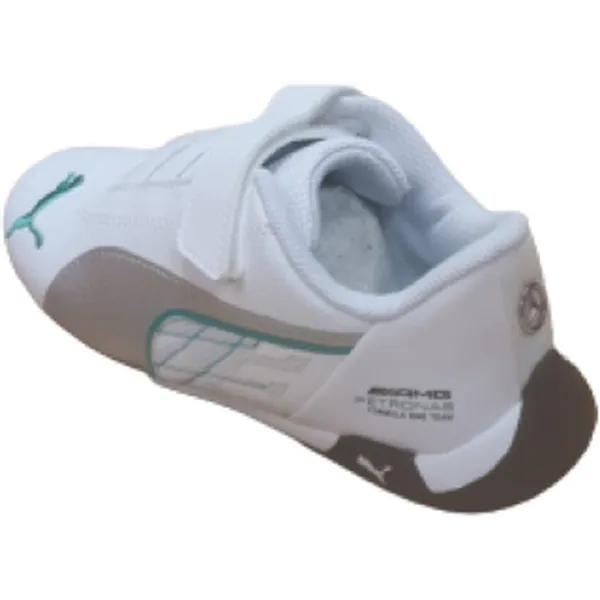 PUMA PUMA Sneakers -  Mercedes - Jongens -  Kinderen - Wit/Silver/Blauw — vergelijk prijzen bij 1 winkel