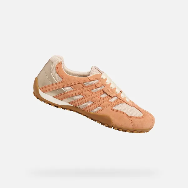 Geox D Snake Original Melkwit/Roze beige