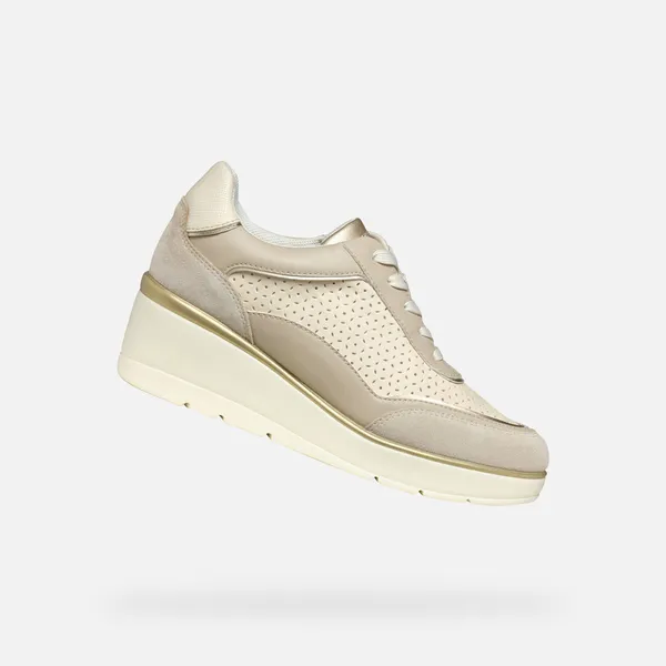GEOX GEOX ILDE DAMES Sneakers - BEIGE/LICHTBEIGE — vergelijk prijzen bij 1 winkel