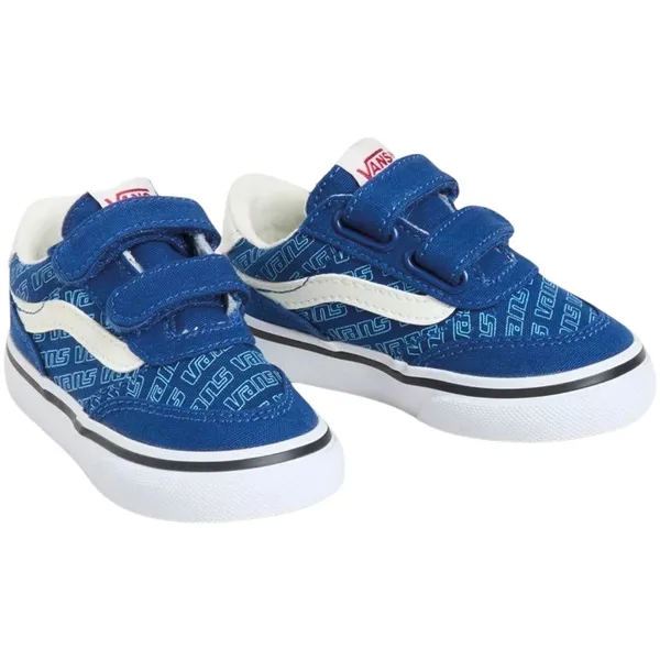 Vans Brooklyn LS V blauw - wit