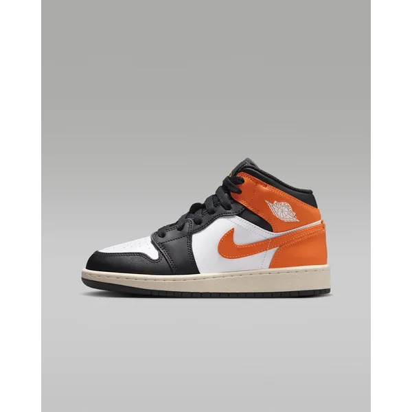 Nike Nike Air Jordan 1 Mid (GS) - Zwart/Oranje — vergelijk prijzen bij 1 winkel