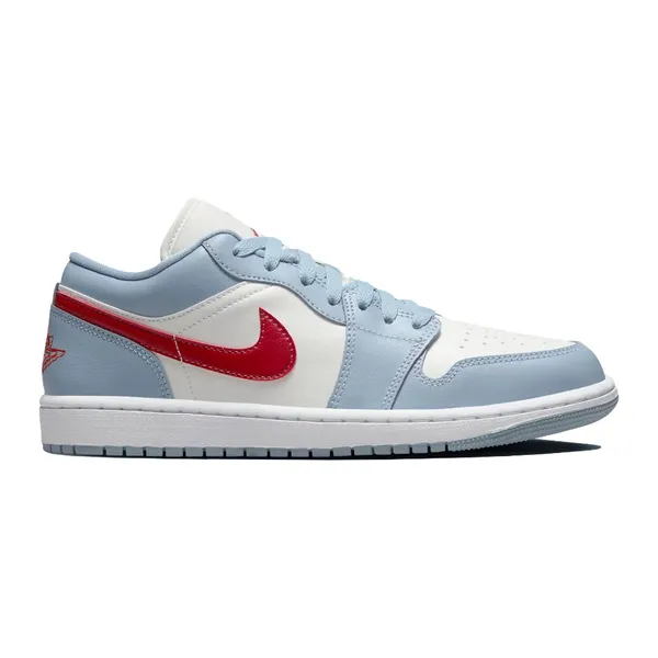 Nike Air Jordan 1 Low Blue Whisper Dune Red (Maat 44,5 / US 12)
