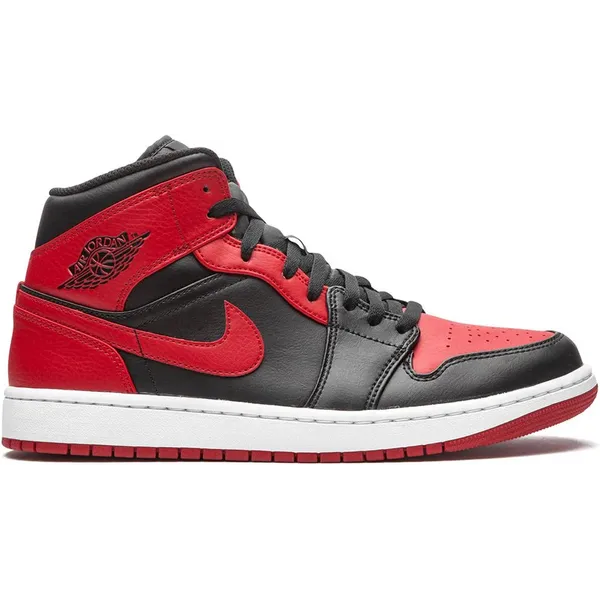 Nike Air Jordan 1 Mid Black/Gym Red-White