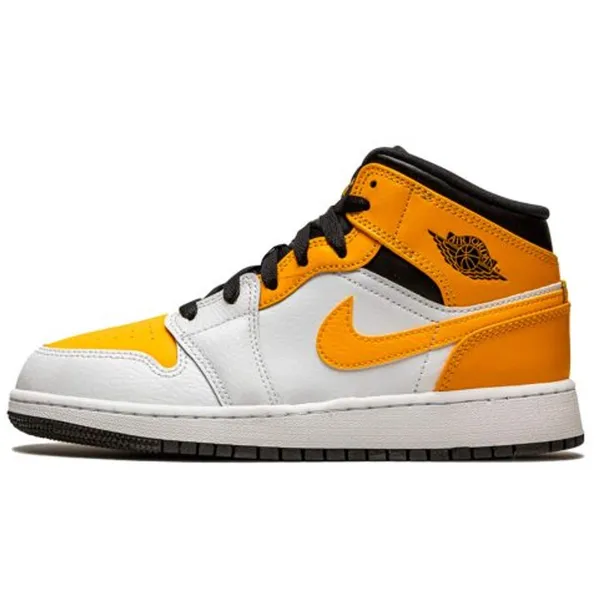 Nike Nike AIR Jordan 1 MID - Heren Sneakers - Geel/Wit/Zwart — vergelijk prijzen bij 1 winkel