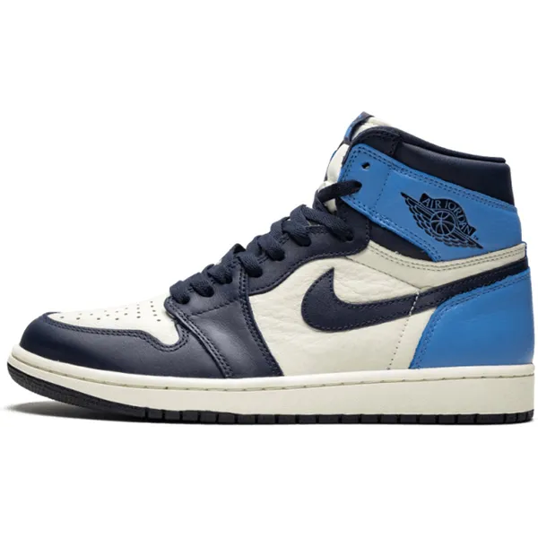 Nike Nike Air Jordan 1 Retro High Obsidian - Sneaker - Wit/Blauw - Maat 40 - Limited edition — vergelijk prijzen bij 1 winkel