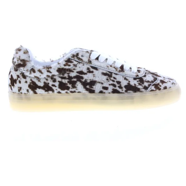 Copenhagen Studios Copenhagen Studios dames sneaker Rivox koeienhuid beige bruin — vergelijk prijzen bij 1 winkel